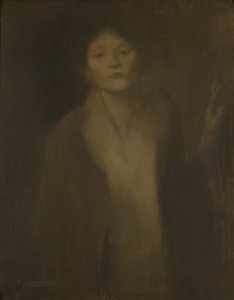 Woman Looking by Eugène Carrière